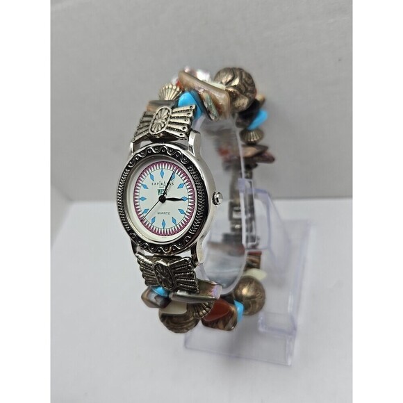 La Express West Quartz Turquoise Southwest Beaded Watch Womens New Battery Boho main image 5